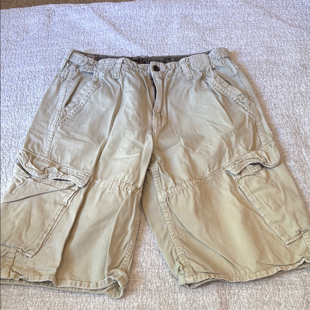 Zbrand Vintage Men's Tan Cargo Shorts